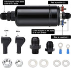 Universal External Fuel Pump 380LPH High Flow 0580254044 with Mounting Bracket