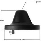 Rear Hood Bumper for Freightliner Cascadia P3 A18-59704-000 & A17-20868-000 Blac