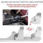 Aluminum Throttle Cable Carb Bracket Fit For Holley 4150 4160 Carb 350 400 SBC S
