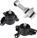 For Hyundai Accent Elantra Kia Forte Rio Automatic 3x Engine Motor & Trans Mount