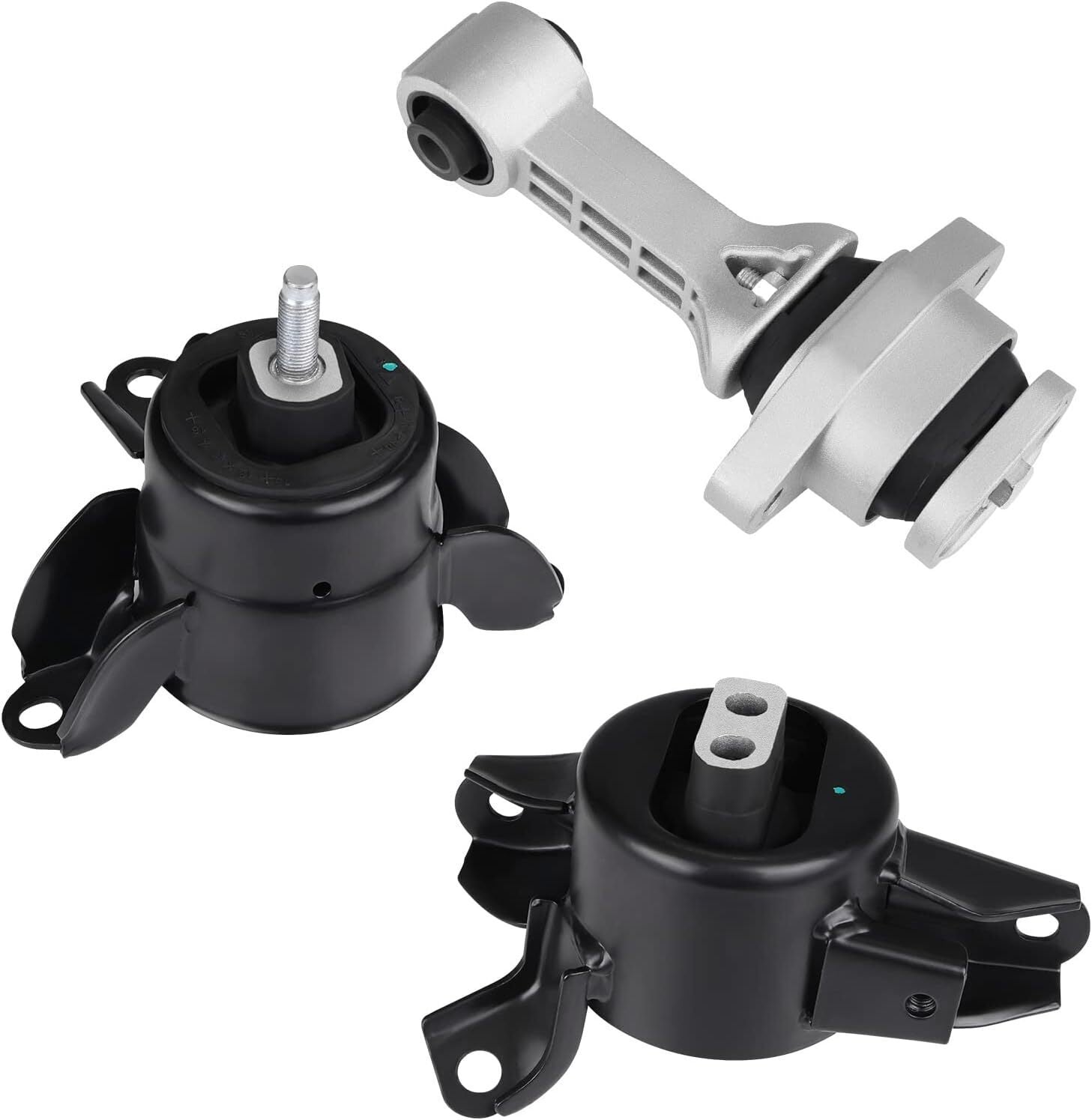 For Hyundai Accent Elantra Kia Forte Rio Automatic 3x Engine Motor & Trans Mount