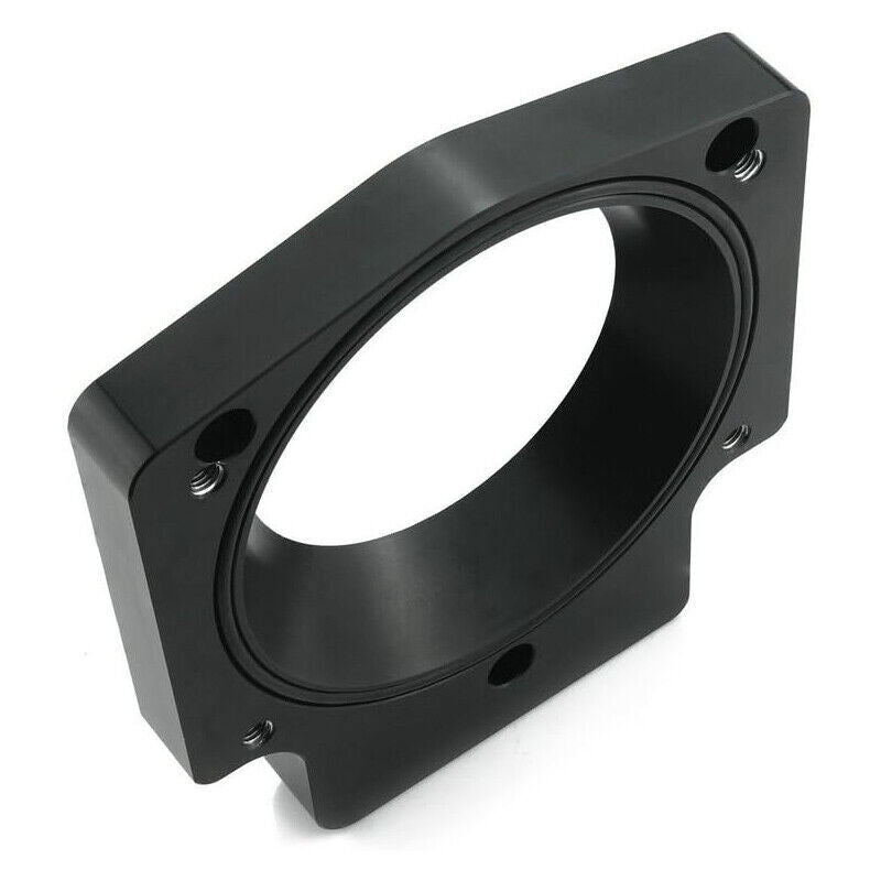 Black 92mm Throttle Body+TPS IAC Adapter Plate for Chevy GM III LSX LS LS1 LS2