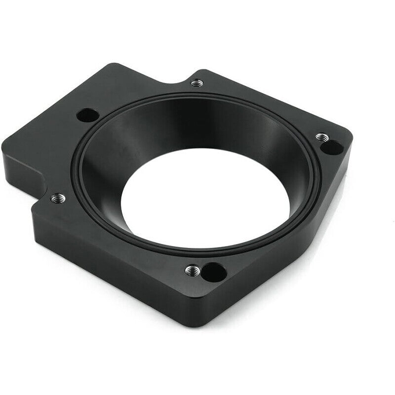 Black 92mm Throttle Body+TPS IAC Adapter Plate for Chevy GM III LSX LS LS1 LS2