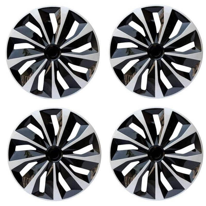 4X 16" Inch Wheel Covers Snap On Full Hub Caps Fit for R16 Tire & Steel Rim
