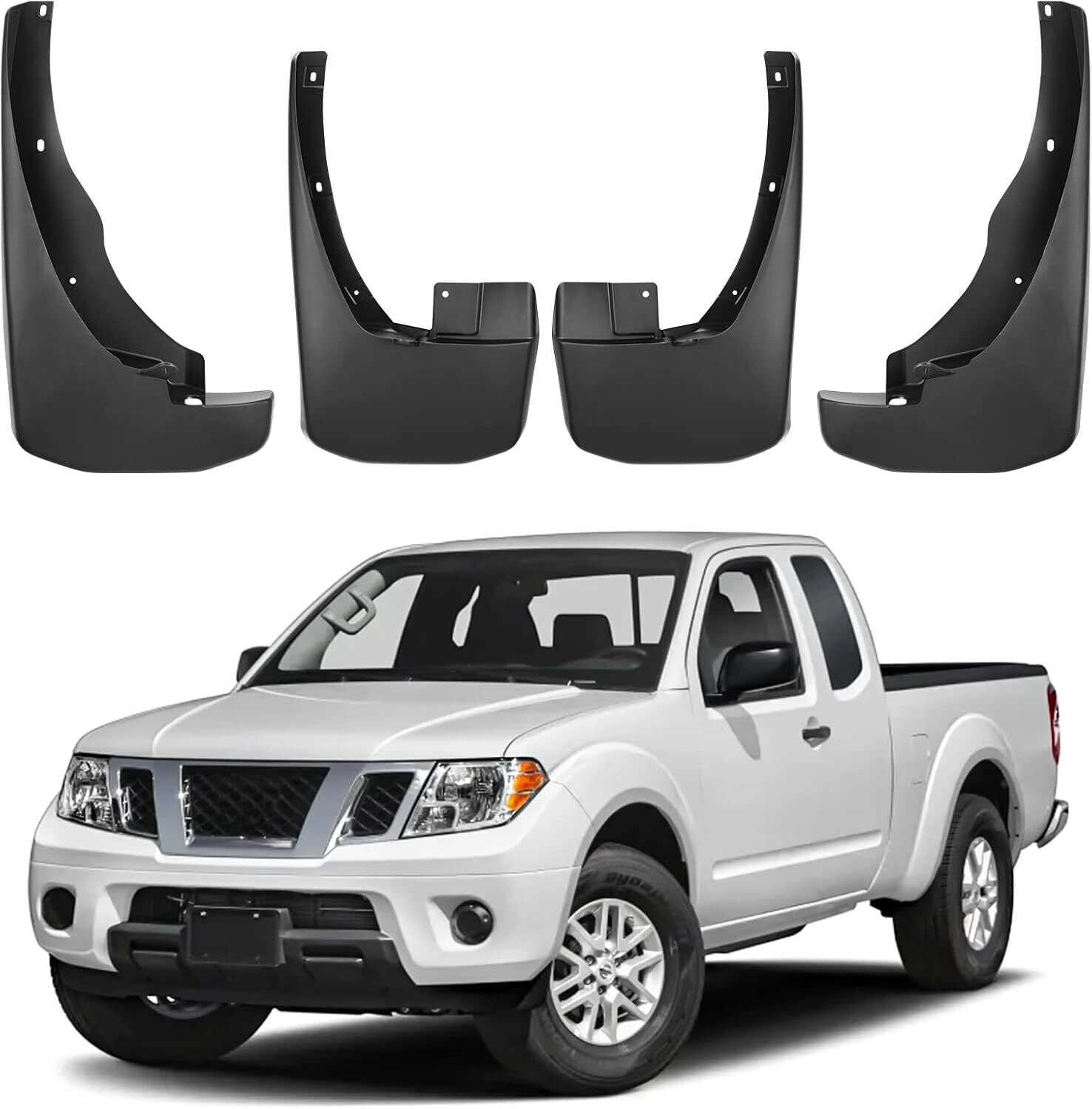 4x Front & Rear Splash Guards Mud Flaps For Nissan Frontier 2005-2022 Pickup