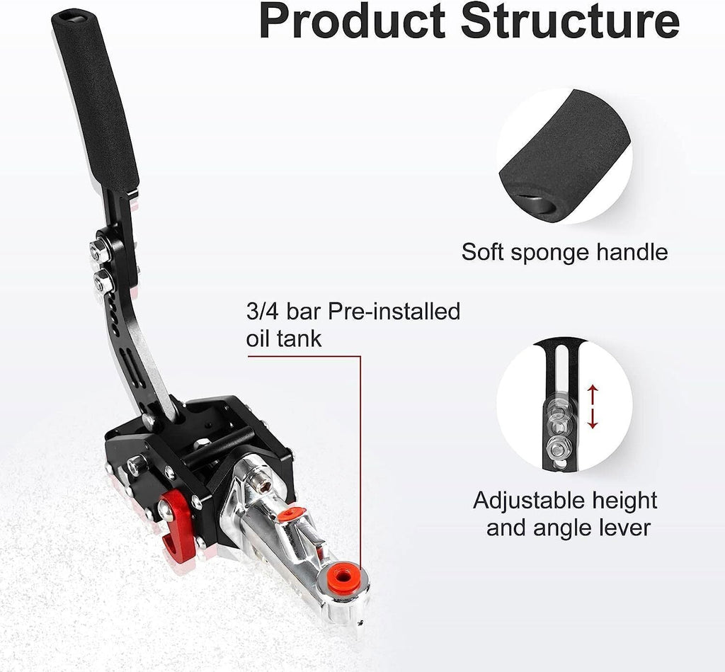 Racing Hydraulic Handbrake Drift E-Brake Handle Parking Emergency Brake Gear