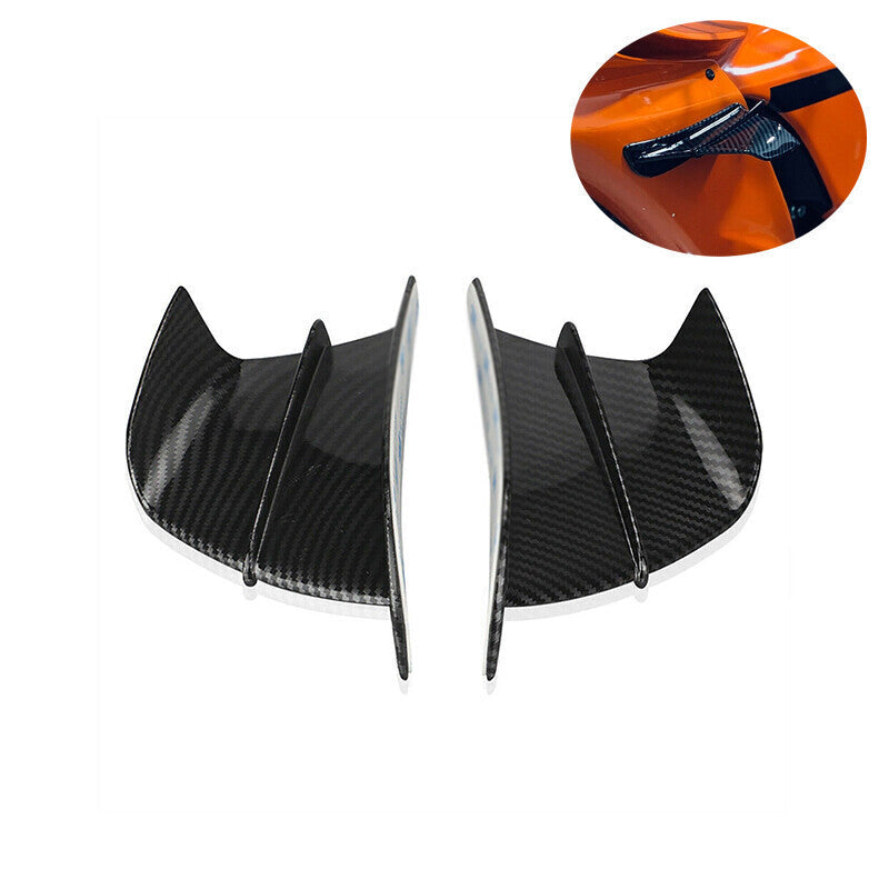 2 Pcs Motorcycle Front Side Spoiler Fixed Wind Wings For YAMAHA R15 R25 R3 R6 R1