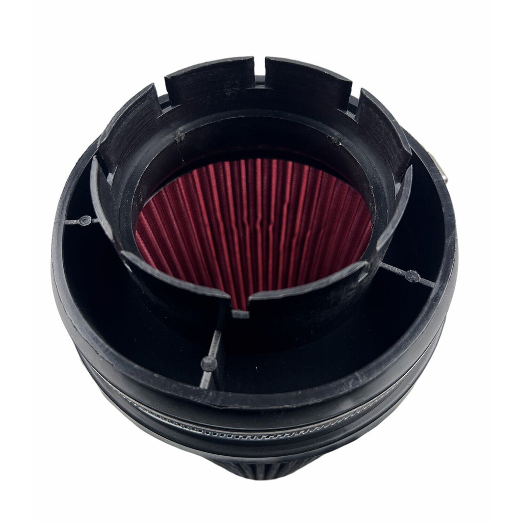 4" RED Truck Long Performance High Flow Cold Air Intake Cone Dry Filter
