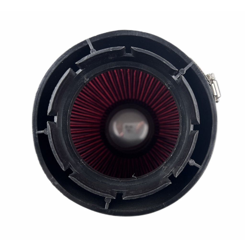 4" RED Truck Long Performance High Flow Cold Air Intake Cone Dry Filter