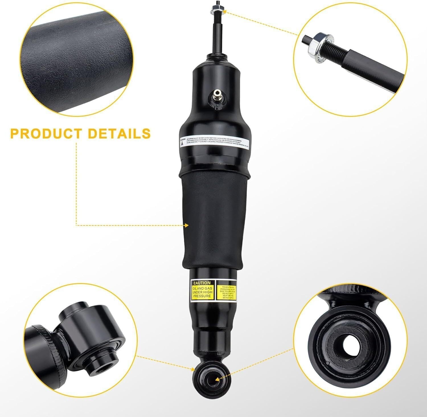 2PCS Rear Air Suspension Shock Struts For 2011-2021 Infiniti QX56 QX80 Armada
