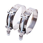 2 PCS 3.5" T-Bolt Hose Clamp Stainless Steel  95 - 103mm Turbo Intake Intercoole