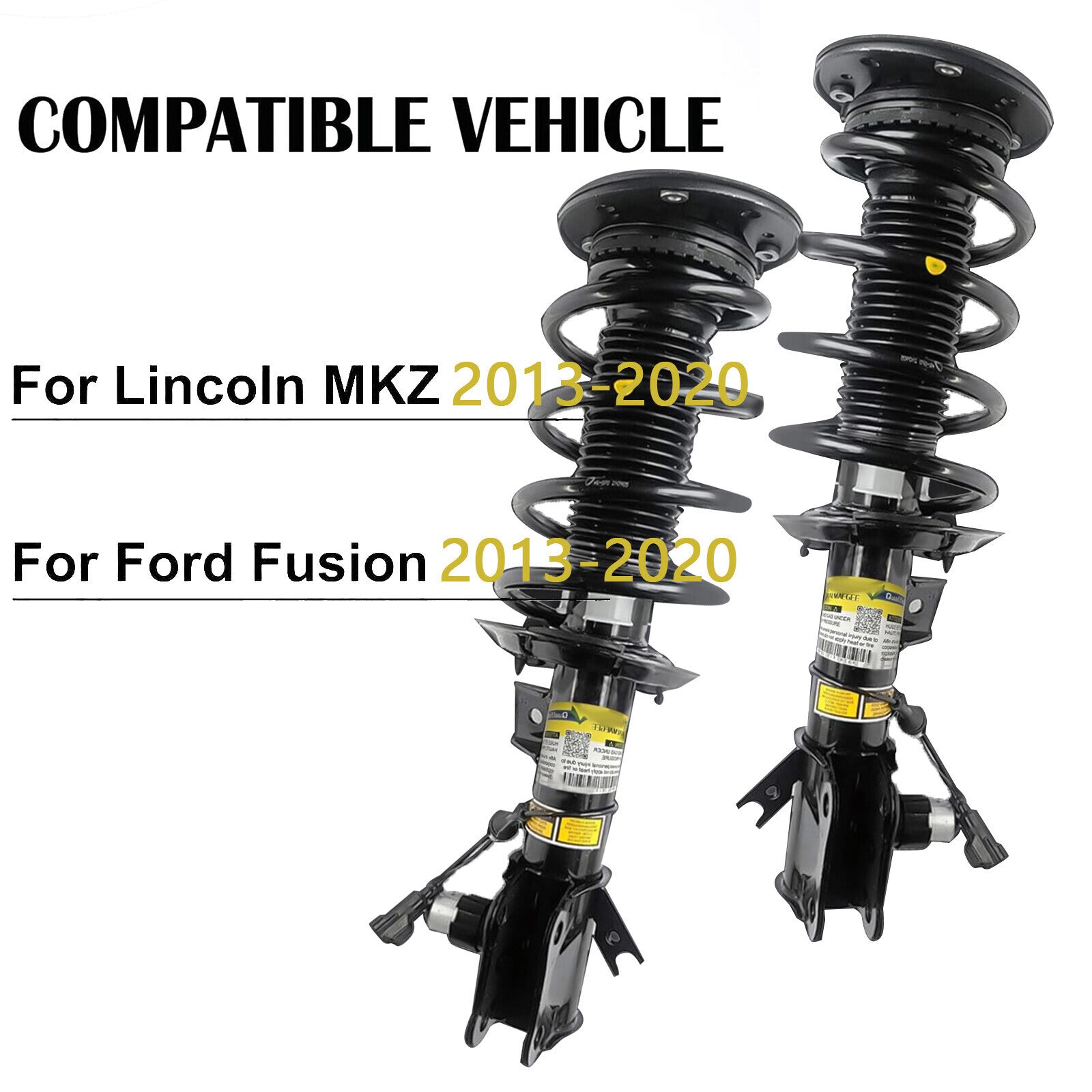 4x For Lincoln MKZ 2013-2020 Front Rear Shock Absorber Struts Assys Electric GAS