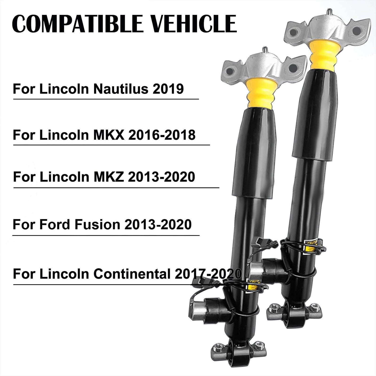 4x For Lincoln MKZ 2013-2020 Front Rear Shock Absorber Struts Assys Electric GAS