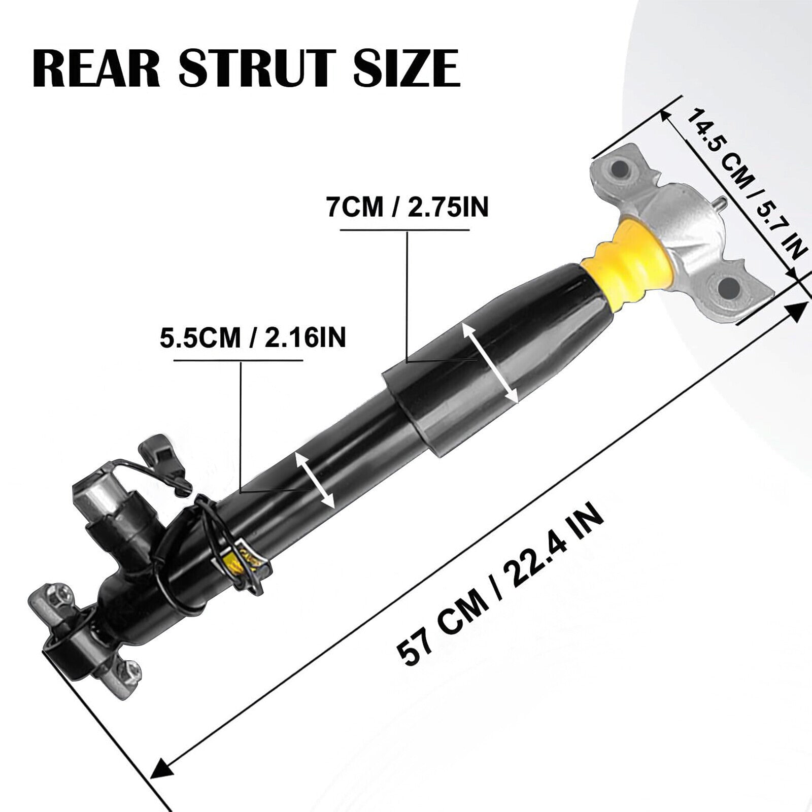 4x For Lincoln MKZ 2013-2020 Front Rear Shock Absorber Struts Assys Electric GAS