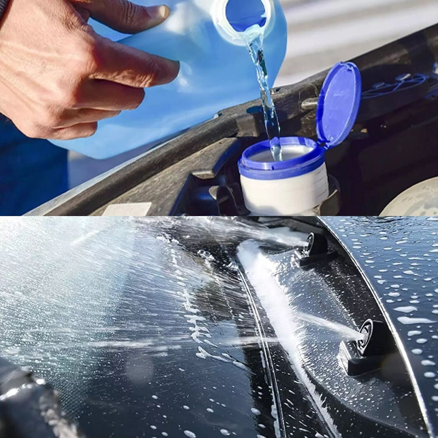 Car 2L Water Reservoir Windscreen Washer Bottle Intercooler Spray Tank SL