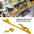 Gold Throttle Cable Carb Bracket Carburetor 307 350 SBC For Holley 4150 4160 New