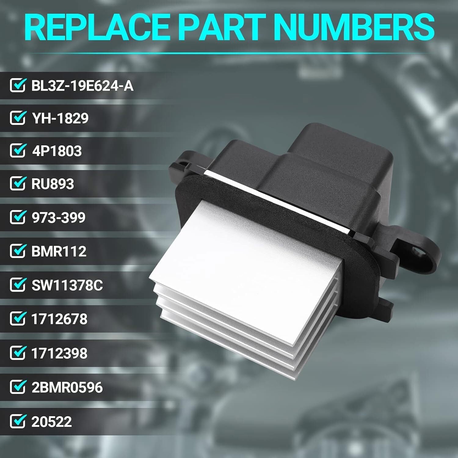 Heater Fan HVAC AC Blower Motor Resistor Control Module For Ford F150 Navigator