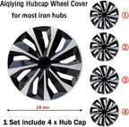 NEW 16" Set of 4 Snap On Full Hub Caps Wheel Covers for R16 Tire & Steel Rim US