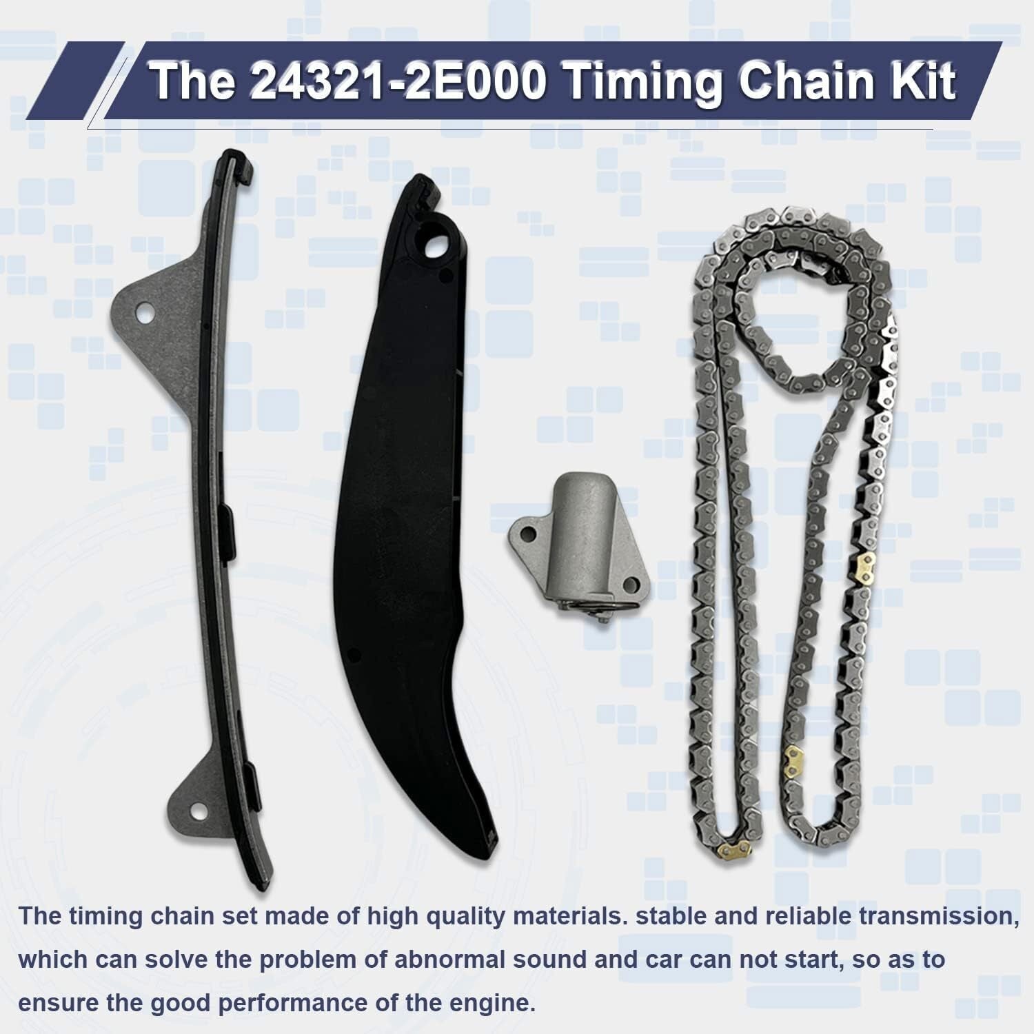 Timing Chain Kit w/ VVT Camshaft Gear for Hyundai Elantra Kona 2.0L 2017-2021