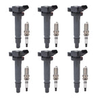6 Ignition Coil & Iridium Spark Plug Set Fit For ToyotaTacoma 4Runner 4.0L UF495