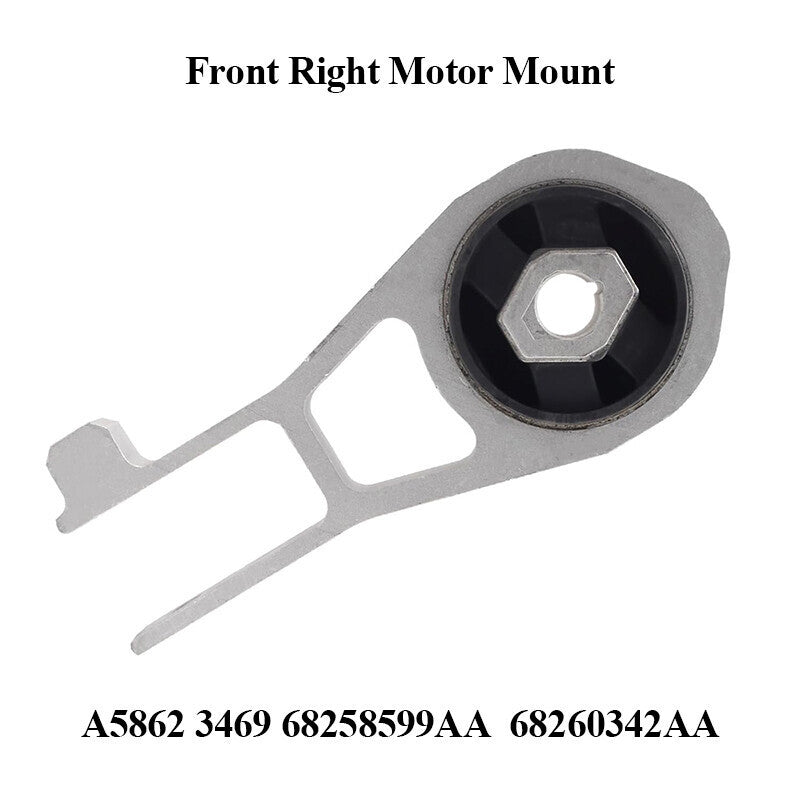 3Pcs Engine Mounts & Transmission Mount Set For Jeep Renegade Fiat 500X L4-2.4L