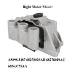 3Pcs Engine Mounts & Transmission Mount Set For Jeep Renegade Fiat 500X L4-2.4L