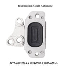 3Pcs Engine Mounts & Transmission Mount Set For Jeep Renegade Fiat 500X L4-2.4L