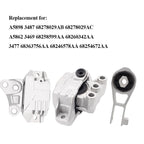 3Pcs Engine Mounts & Transmission Mount Set For Jeep Renegade Fiat 500X L4-2.4L