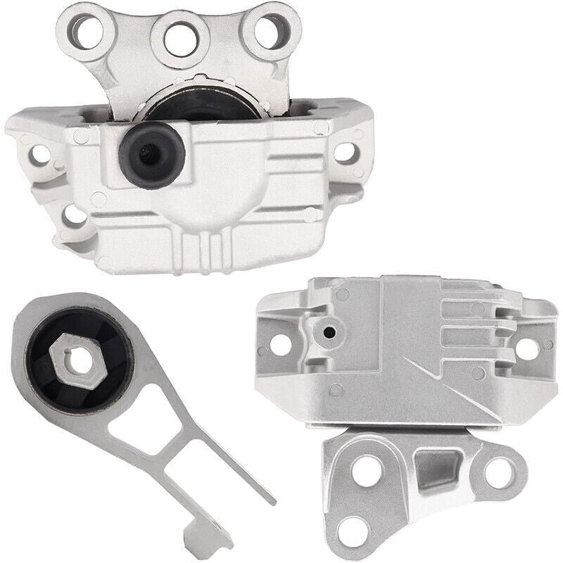 3Pcs Engine Mounts & Transmission Mount Set For Jeep Renegade Fiat 500X L4-2.4L