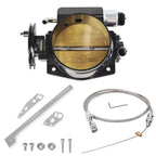 102mm 4 Bolt Throttle Body + TPS IAC+Throttle Cable Kit For GM Gen III LS1 LS2