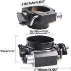 102mm 4 Bolt Throttle Body + TPS IAC+Throttle Cable Kit For GM Gen III LS1 LS2