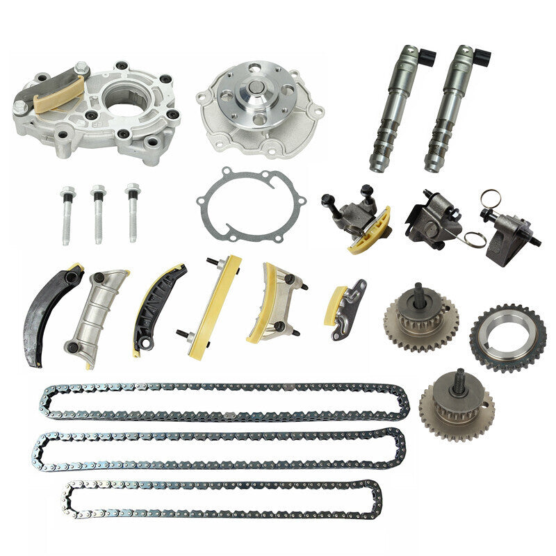 Engine Timing Chain Kit Oil Pump Water Pump with Gear For Cadillac Suzuki 3.6L
