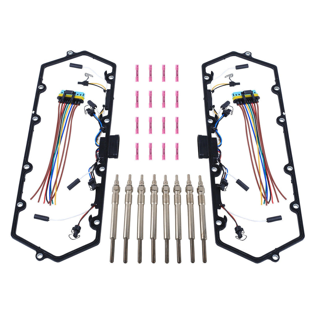 Diesel Valve Cover Gasket & Injector & Glow Plug Harness Kit for 98-03 Ford 7.3L