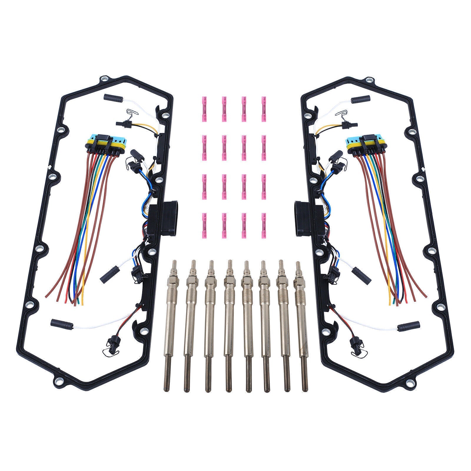 Diesel Valve Cover Gasket & Injector & Glow Plug Harness Kit for 98-03 Ford 7.3L
