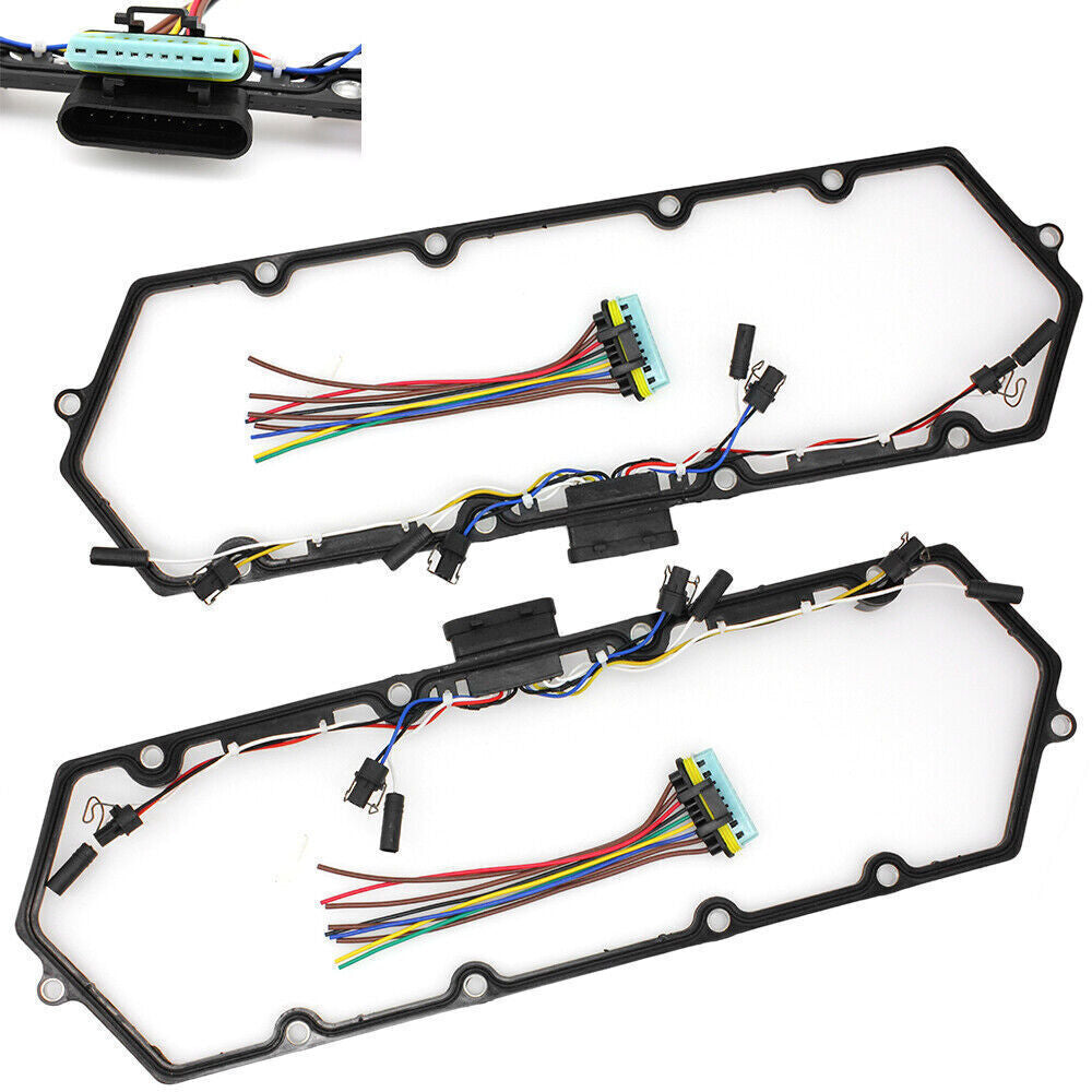 Diesel Valve Cover Gasket & Injector & Glow Plug Harness Kit for 98-03 Ford 7.3L