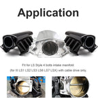 92MM Throttle body+TPS IAC+Cable Bracket For Chevy GM Gen III LSX LS LS1 LS2 LS7