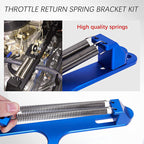 Throttle Body Cable Bracket Adjustable Blue For 4150 4160 Series 283 305 307 327