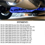 Rear Lower Subframe Brace Tie Bar Billet For 1996-00 Honda Civic EK Si DX