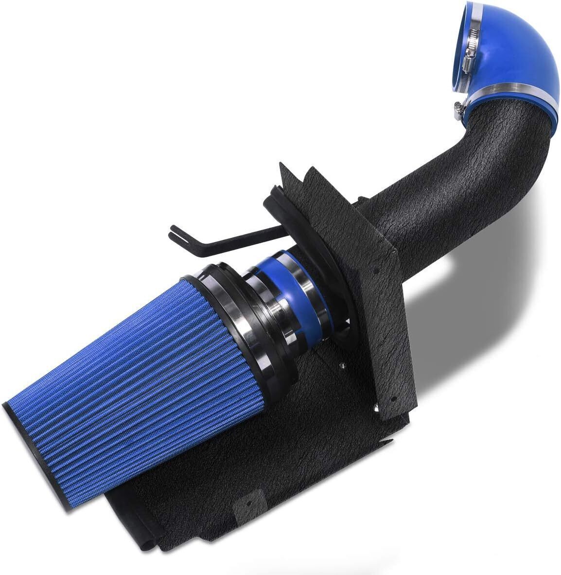 4" Black Cold Air Intake+Heat Shield Kit For 99-06 GMC/Chevy V8 4.8L/5.3L/6.0L