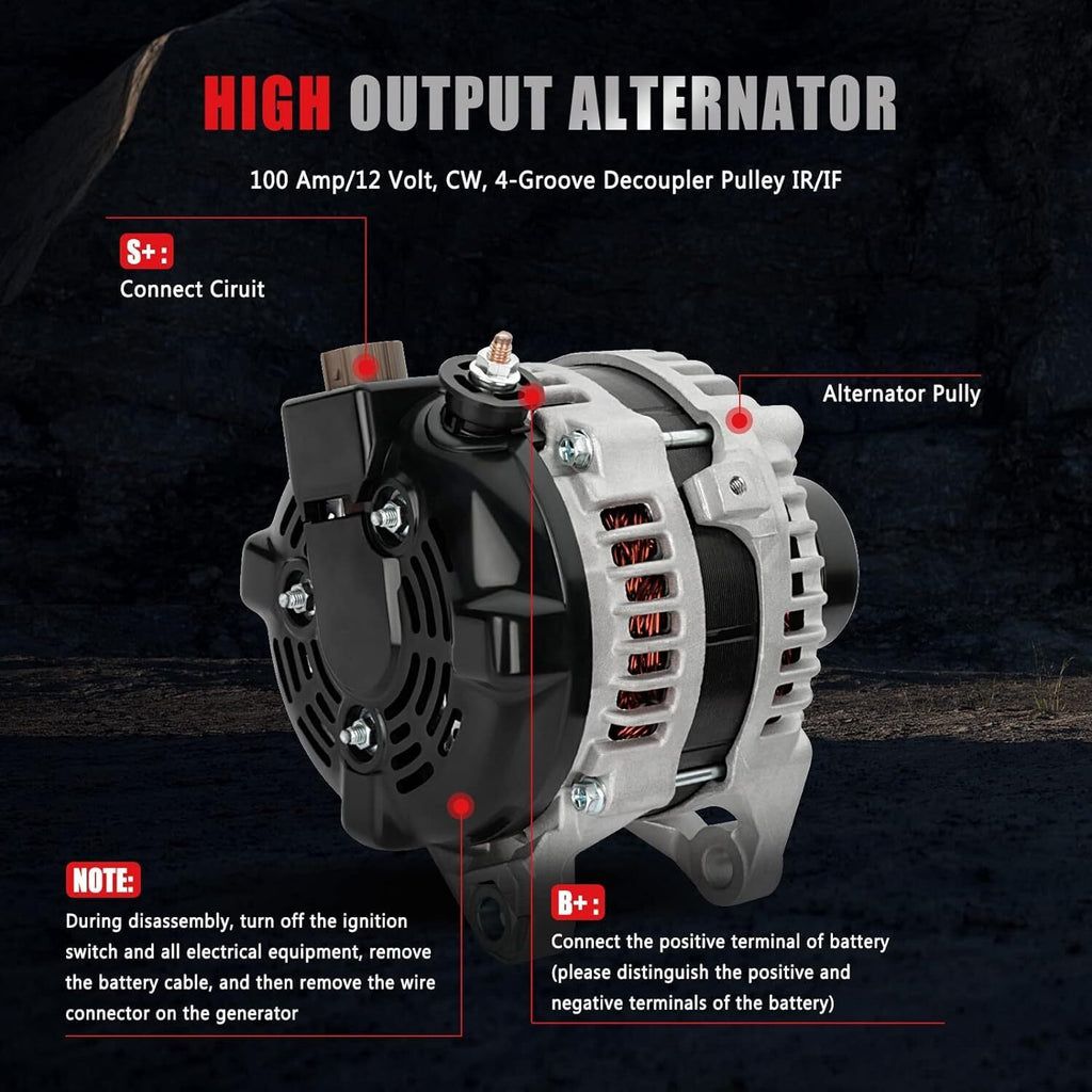 Alternator For 2010 2011 Toyota Camry L4 2.5L 11516 104210-2650 27060-0V060-84