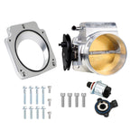 Aluminum 92mm Throttle Body& Adapter Plate for Chevy GM Gen III LS1 LS2 LS3 LS6