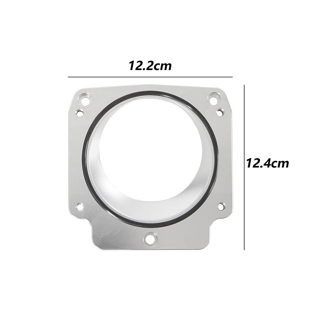 Aluminum 92mm Throttle Body& Adapter Plate for Chevy GM Gen III LS1 LS2 LS3 LS6