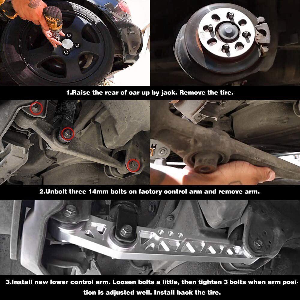 LCA Lower Control Arms Kit Assemblies For 88-95 Civic EF EG6 / 94-01 Integra DC2