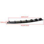 Shark Fin 7 Wing Lip Diffuser Rear Bumper Chassis 33" Black ABS Universal