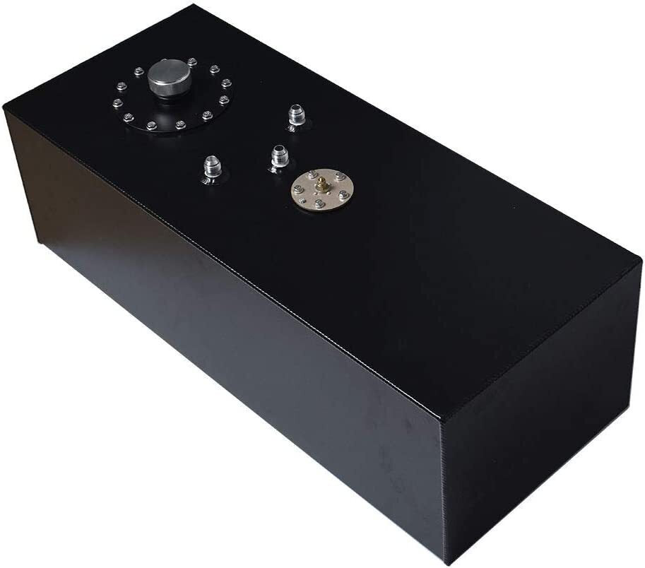 19 GALLON ALUMINUM LIGHTWEIGHT RACING FUEL CELL GAS TANK W/ CAP & LEVEL SENDER