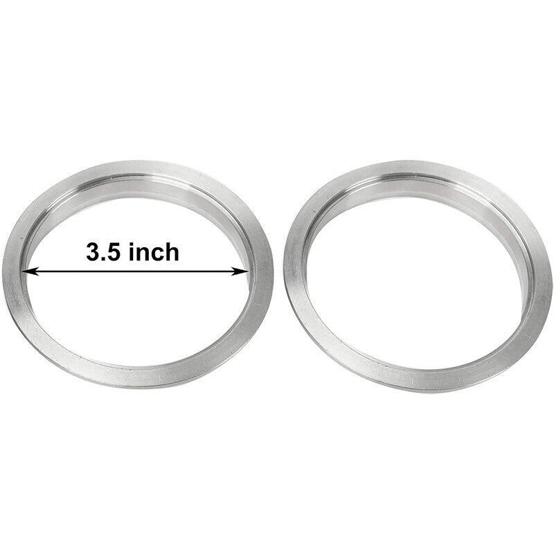 4PCS 3.5" Steel V-Band Bolt Clamp Kit Male/Female for Turbo Vband NEW