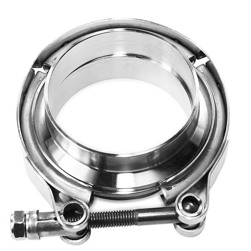 4PCS 3.5" Steel V-Band Bolt Clamp Kit Male/Female for Turbo Vband NEW