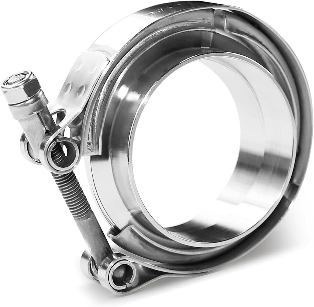 4PCS 3.5" Steel V-Band Bolt Clamp Kit Male/Female for Turbo Vband NEW