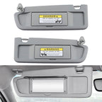 Car Sun Visor Covers For Honda Civic 2006-2011 Driver&Passenger Light Gray Pair