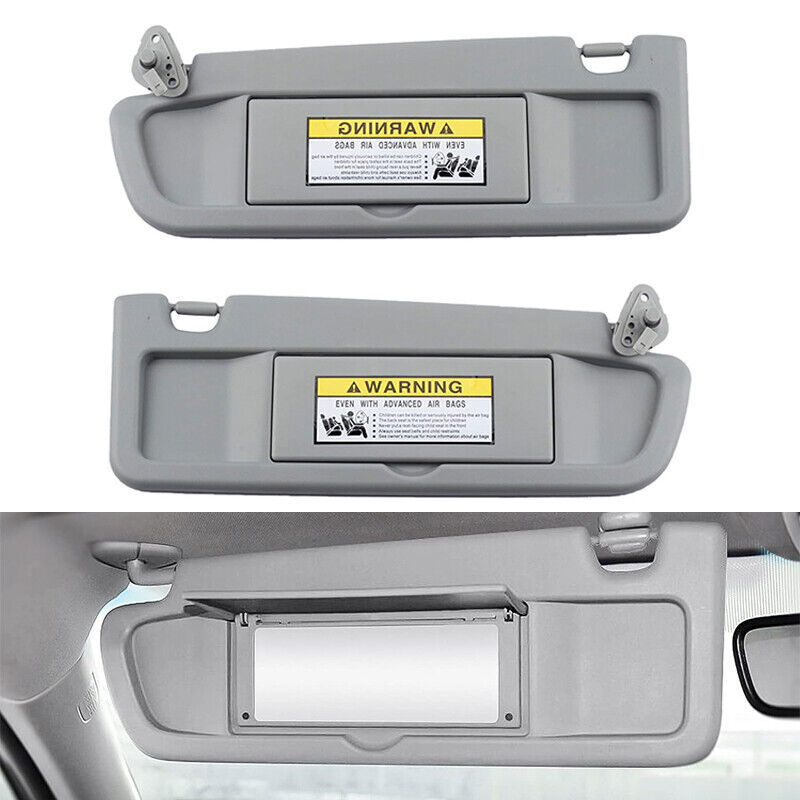 Car Sun Visor Covers For Honda Civic 2006-2011 Driver&Passenger Light Gray Pair